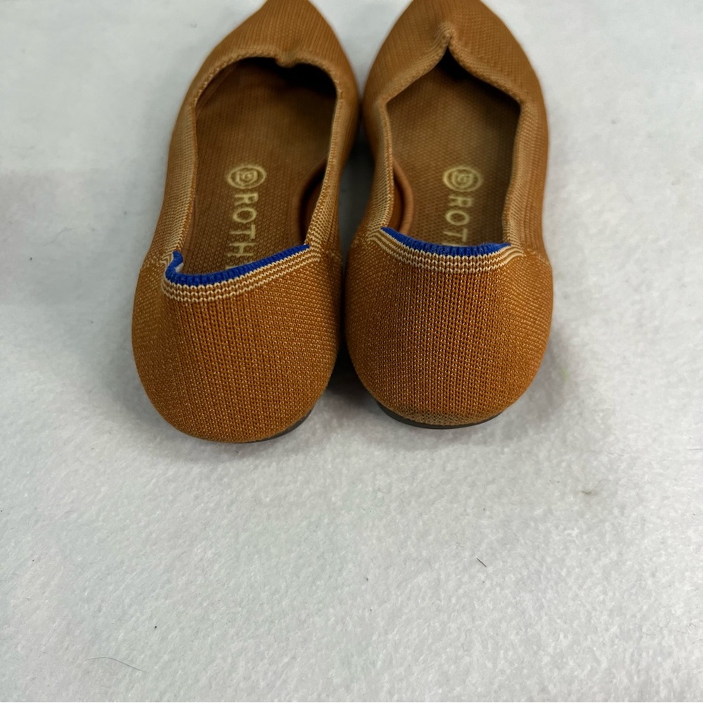 Rothy's Brown Flats with Blue Trim - Picture 5 of 6